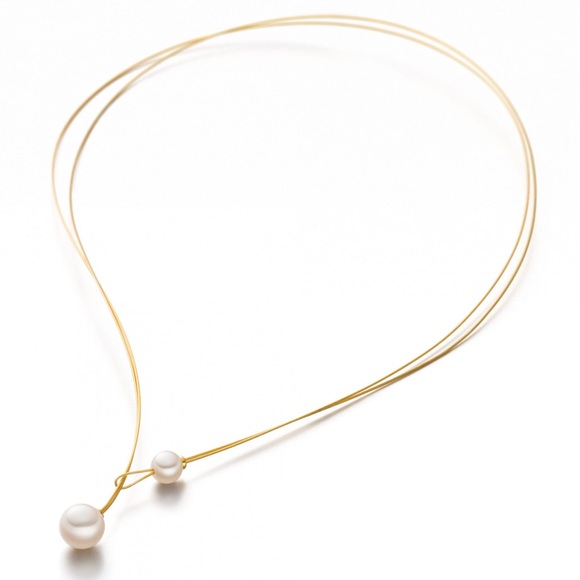 Duo Freshwater Pearl Necklace - Picture 2 of 7